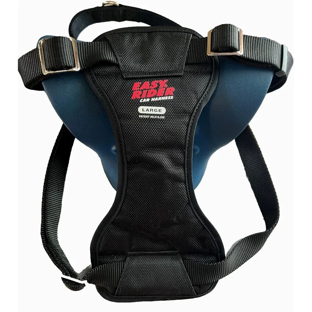 Easy Rider Black Gray Adjustable Dog Harness Size Large (26